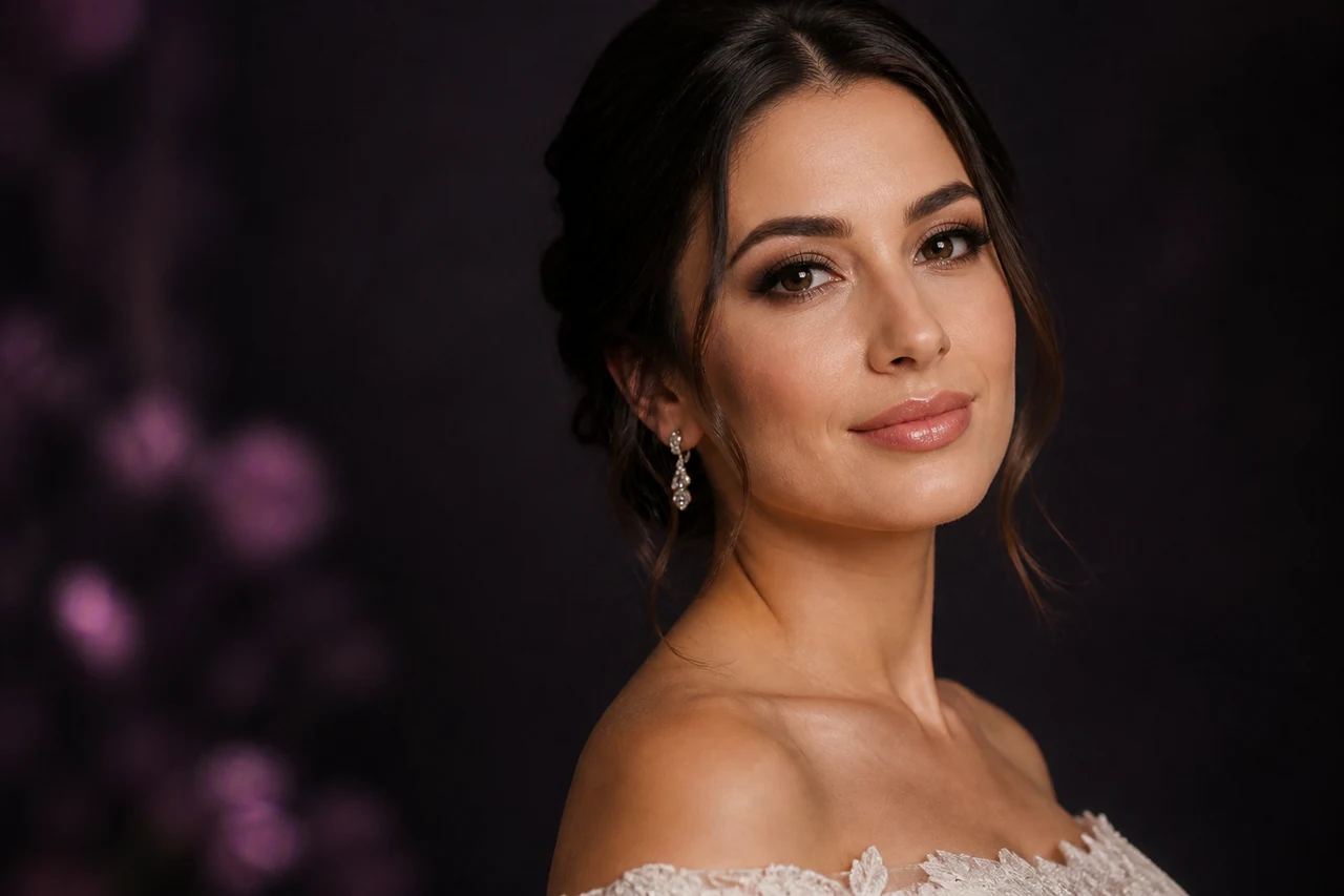 Maquiagem elegante para noiva