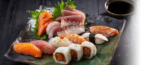 Rodízio completo de sushi