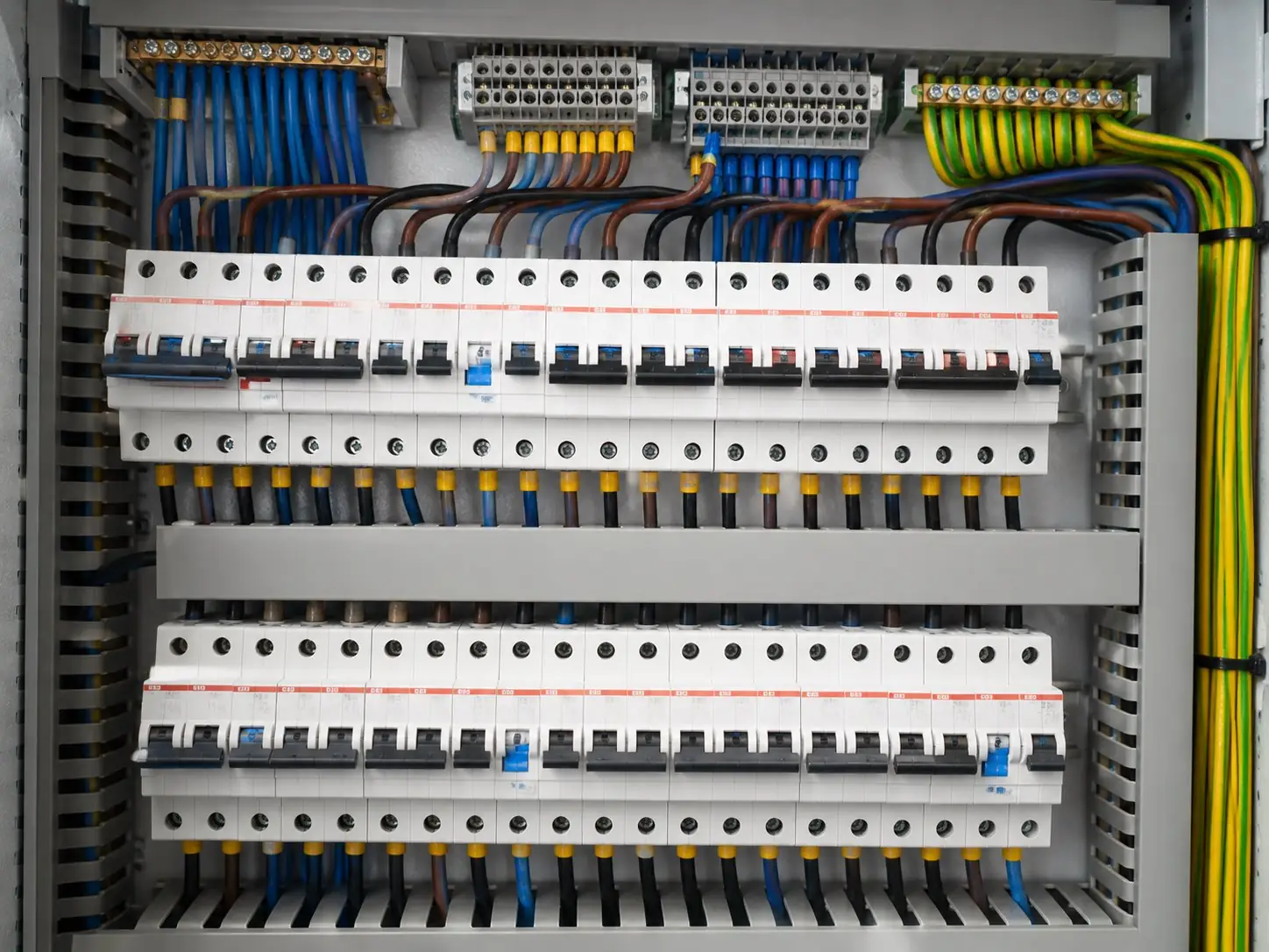 Painel de instalação elétrica